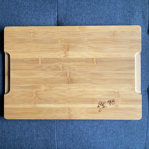 Adorable Woodburned Snowman Couple Cutting board charcuterie - Picture 4 of 5